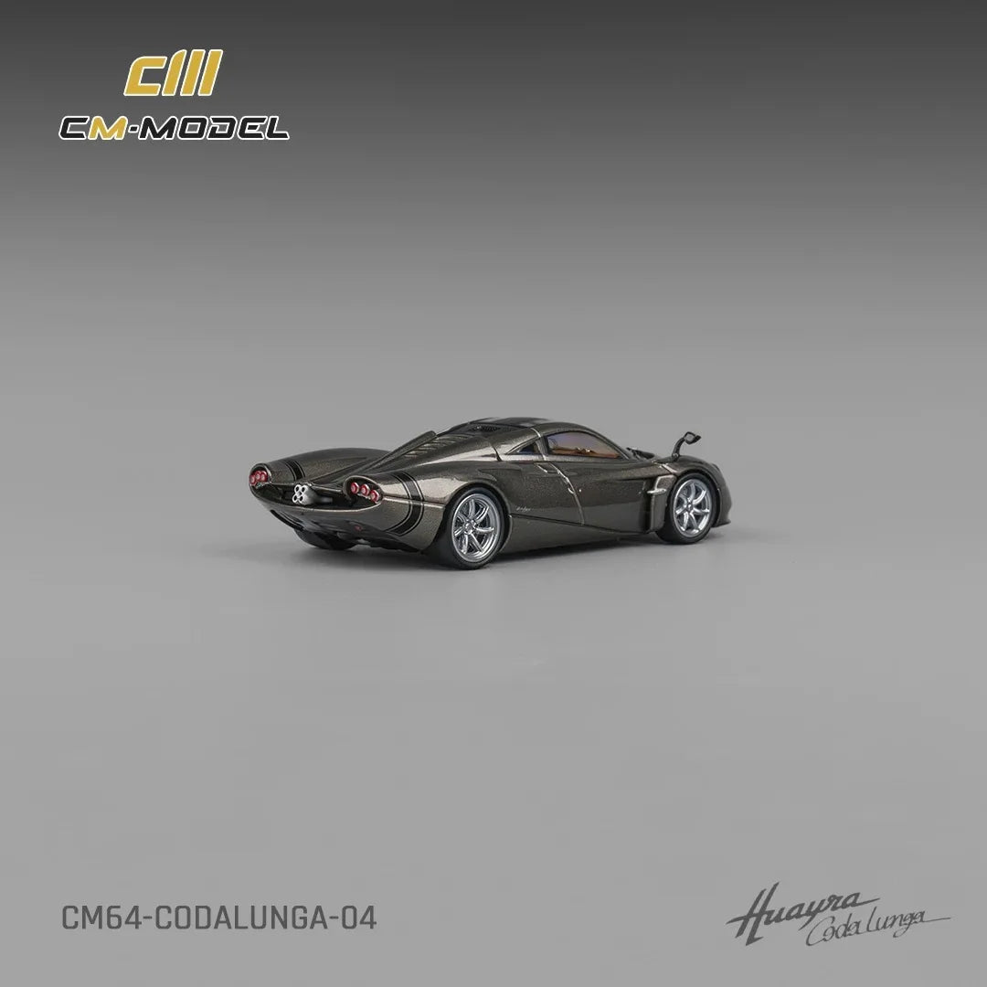 CM Model 1/64 Pagani Codalunga Long-tail grey Alloy Simulation car model