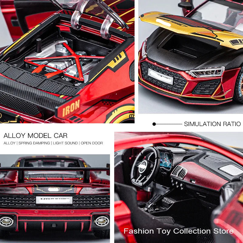 1: 24 AUID R8 Alloy Car