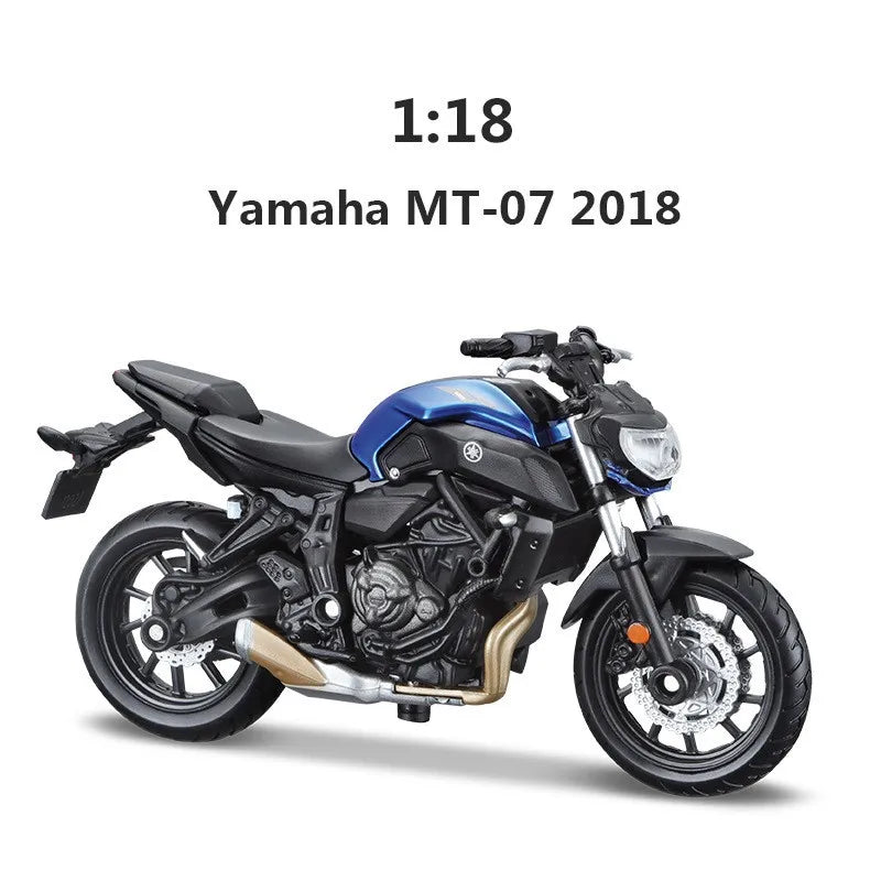 New In Stock Maisto 1:18 Yamaha Mt-07 2018 Yamaha Mt10 Alloy Miniature Diecast Model Yamaha Motorcycle Series Custom Toys Gift