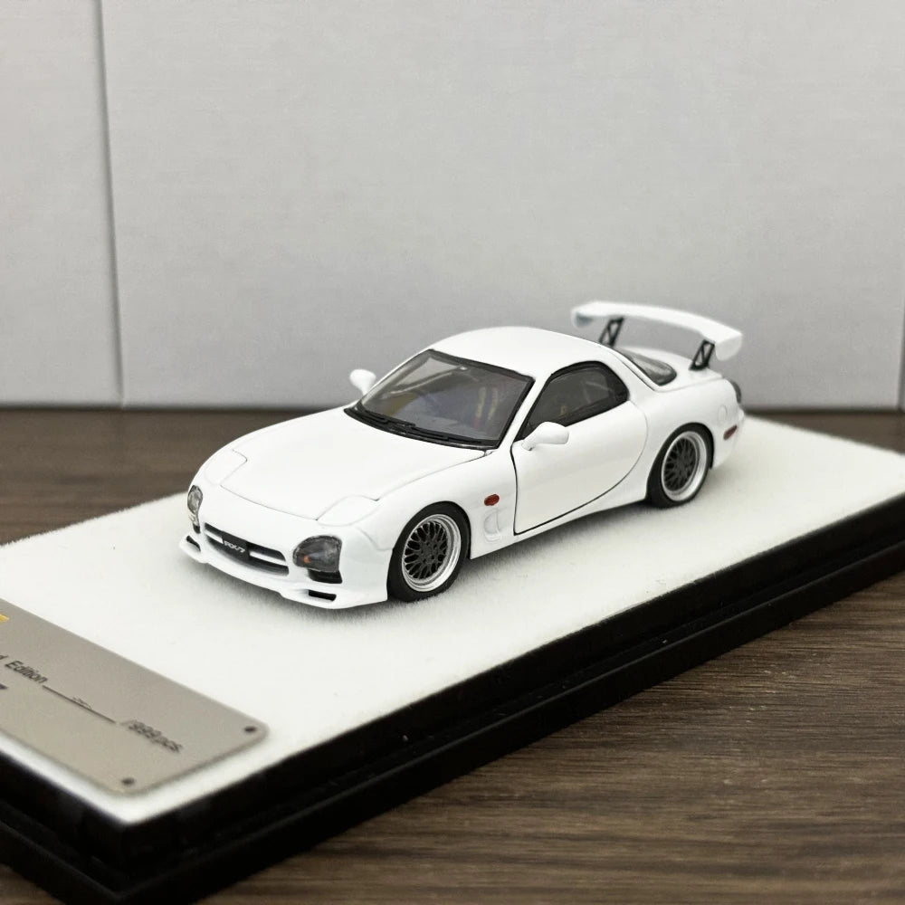 PGM 1:64 RX7 White Color Full Open Diecast Model Car