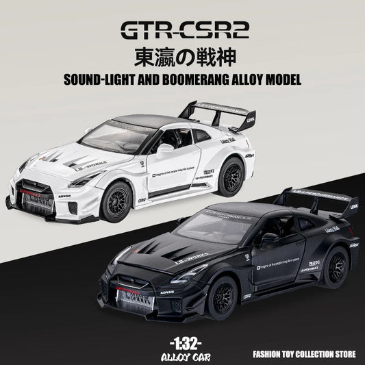 1: 32 GTR-CSR2 Fast and Furious Alloy Car Model Diecasts