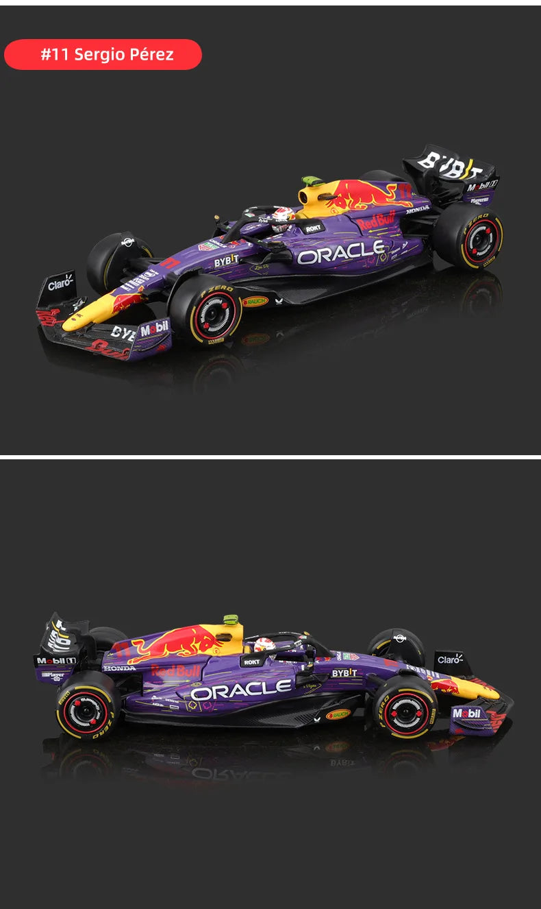 Bburago 2024 1:43 Aston Martin Amr23 F1 Car #14 #18 Rb19 Las Vegas Racing Edition