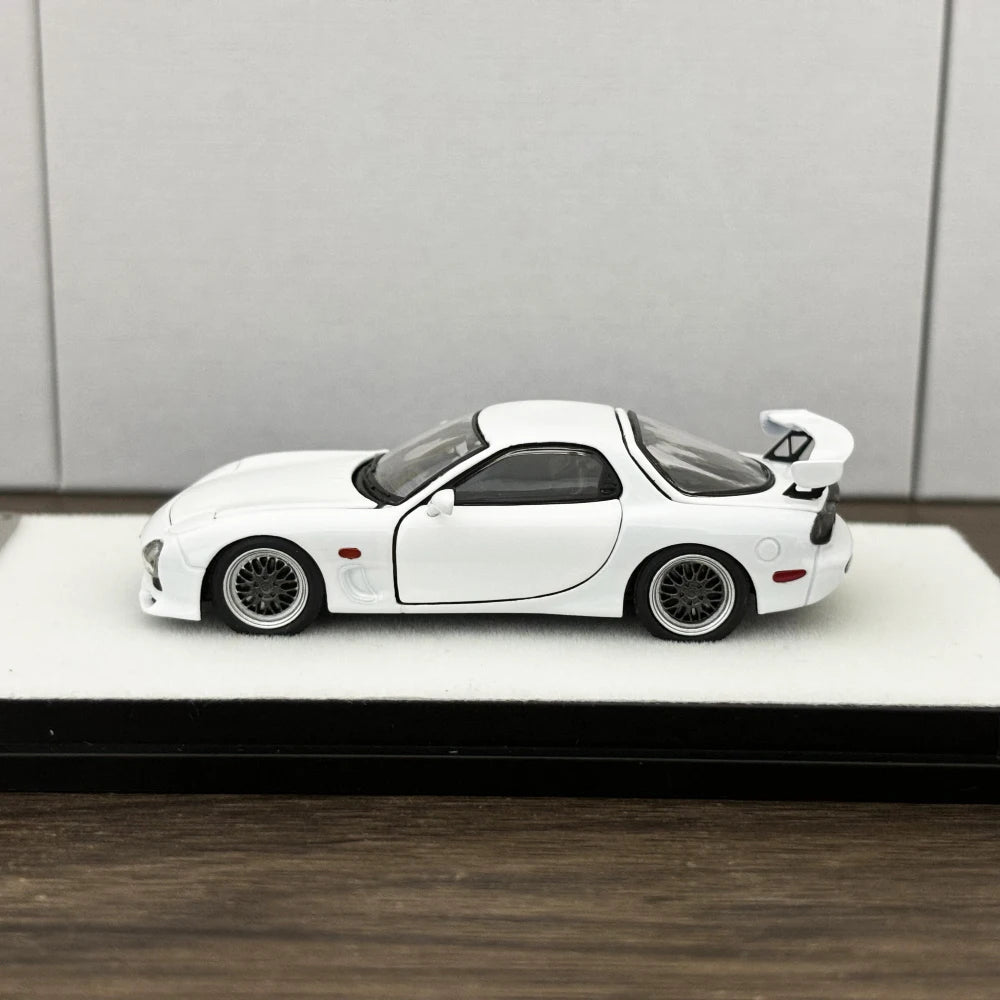 PGM 1:64 RX7 White Color Full Open Diecast Model Car