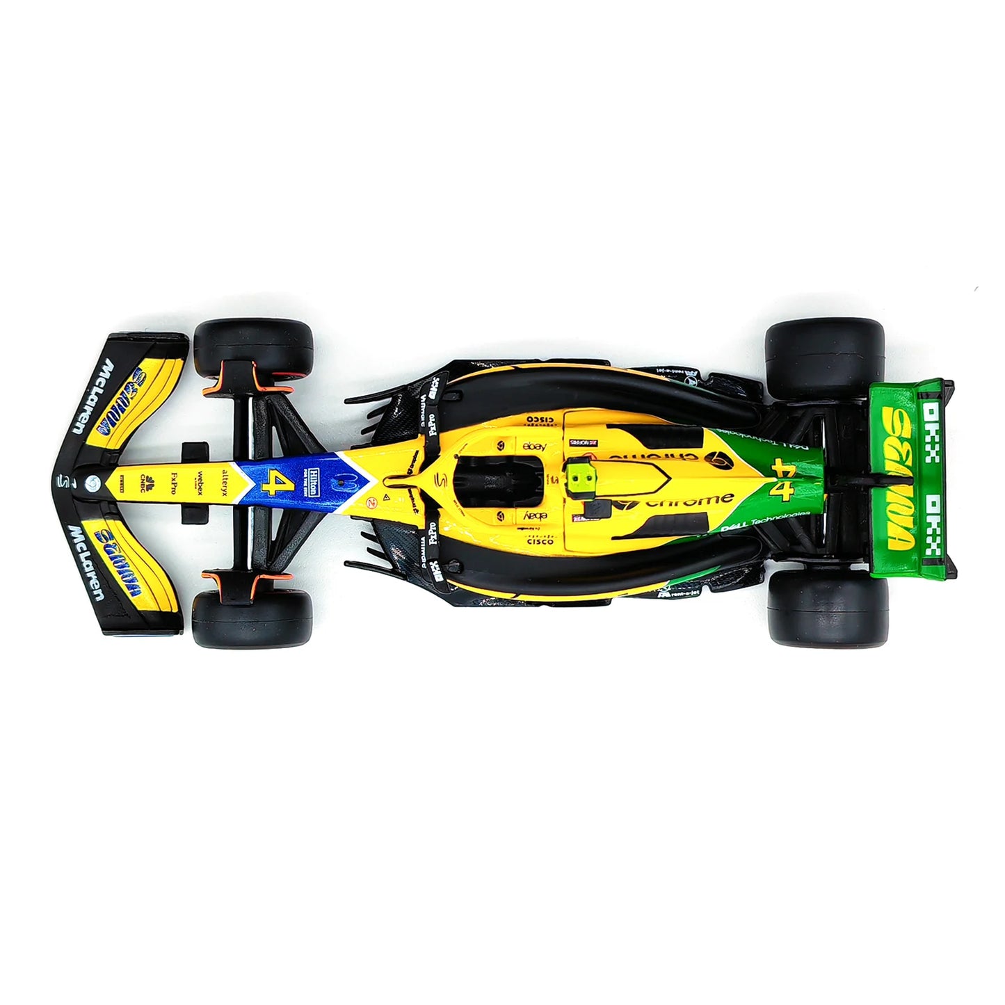 Bburago 1:43 2024 Mclaren MCL38 Miami Monaco F1 Formula Car Die Cast Vehicles Collectible Model Racing Toys