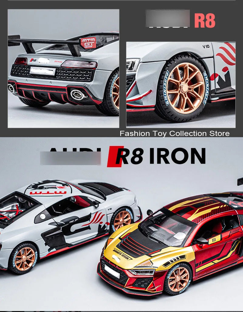 1: 24 AUID R8 Alloy Car