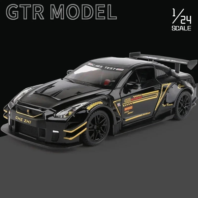 1:24 God Of War Nissan Skyline GTR R34 R35 Alloy