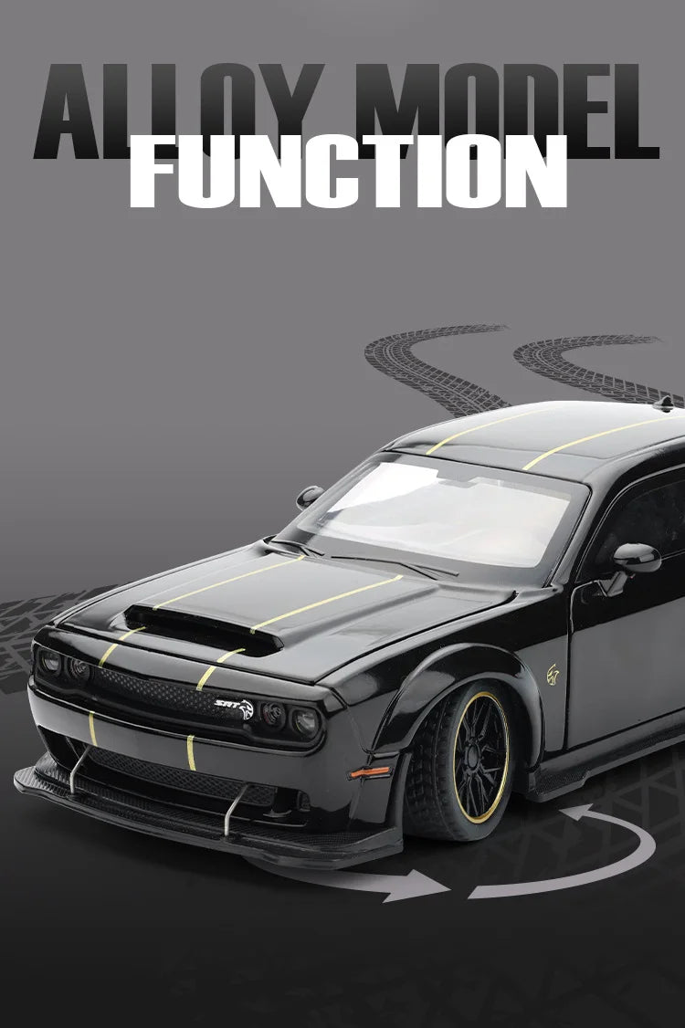 1:32 Dodge Challenger SRT Redeye Hellcat Alloy Musle Car