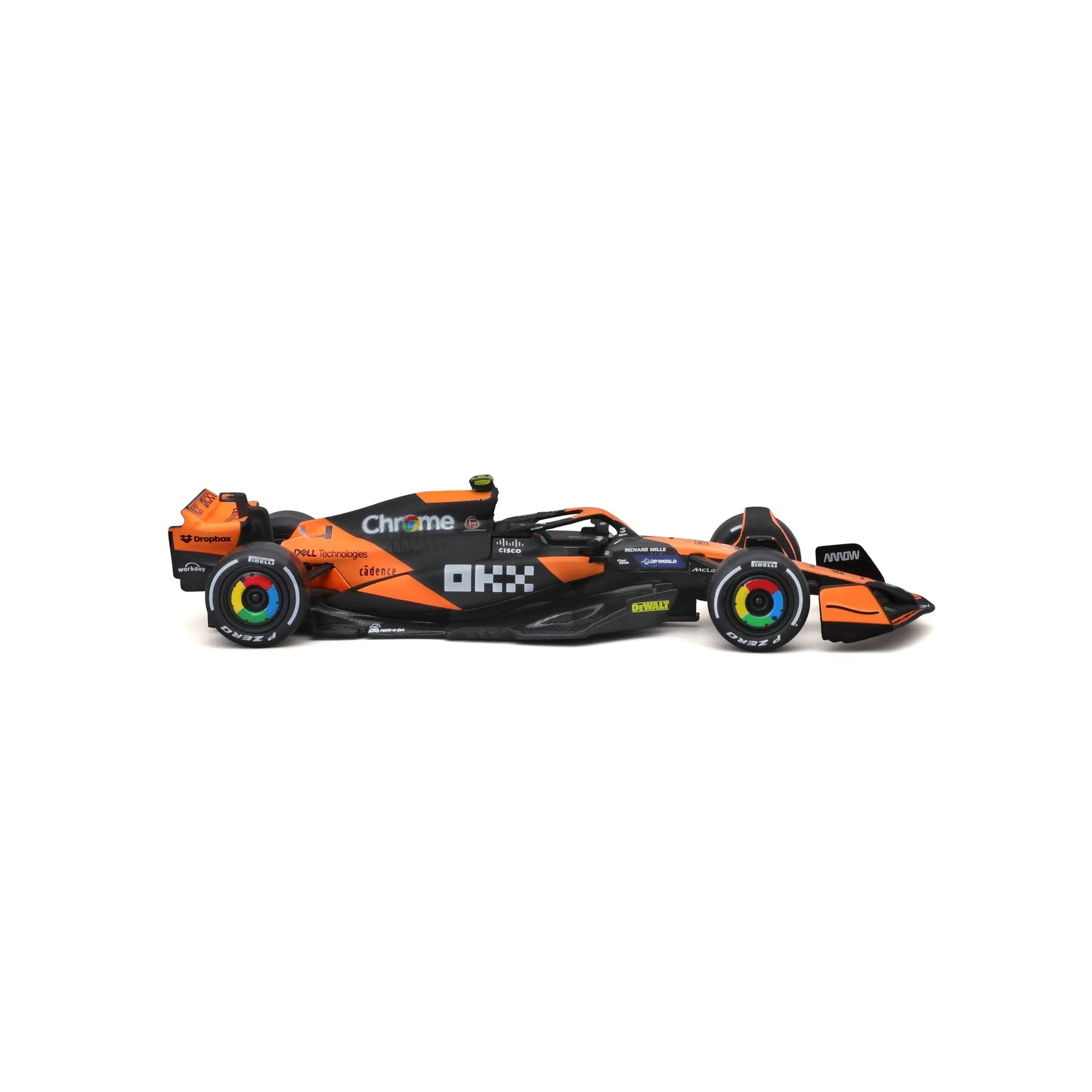 Bburago 1:43 2024 Mclaren MCL38 Miami Monaco F1 Formula Car Die Cast Vehicles Collectible Model Racing Toys
