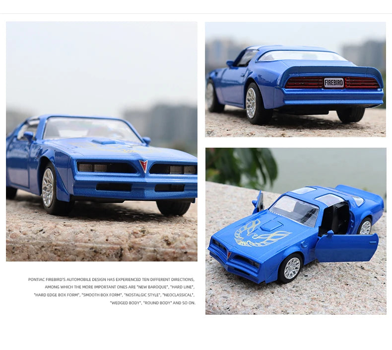 1:36 Metal Diecast Car Model Repilca 1978 Pontiac Firebird