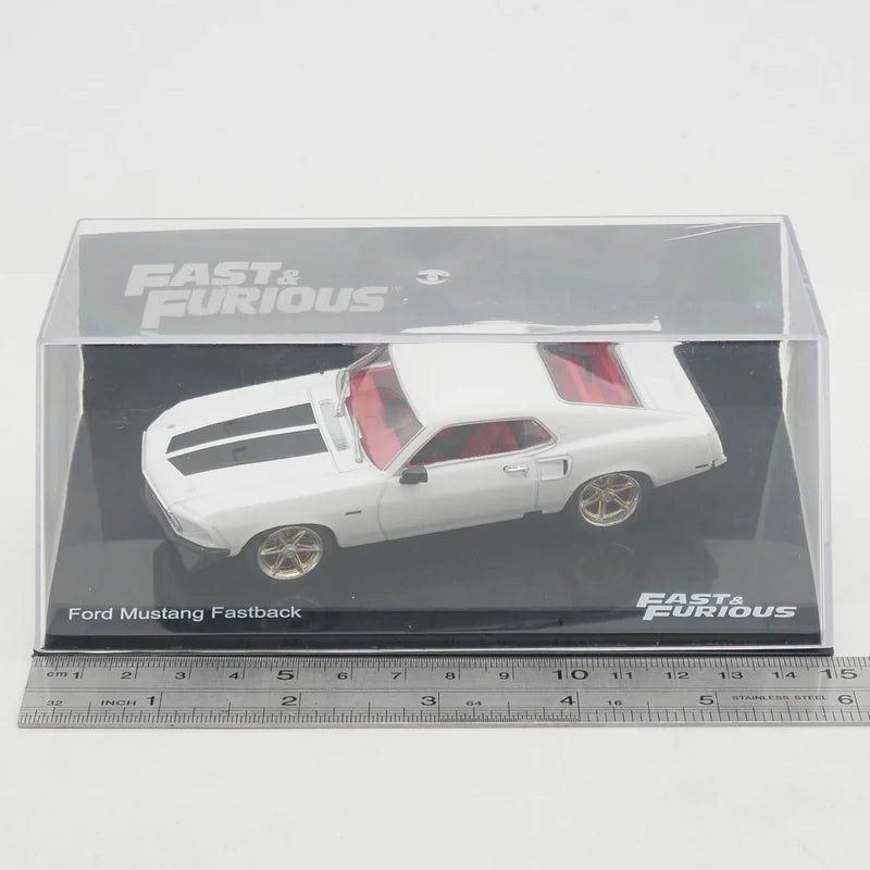 Diecast IXO 1:43 Scale Ford Mustang Fastback Movie Car Alloy Car Model Collectible Toy Gift Souvenir Display Ornament