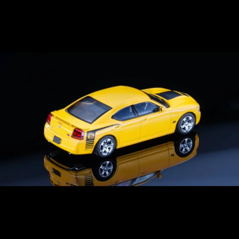 Rollin 1/64 2008 Dodge Charger Black and Red livery Theme Limited Edition model Car