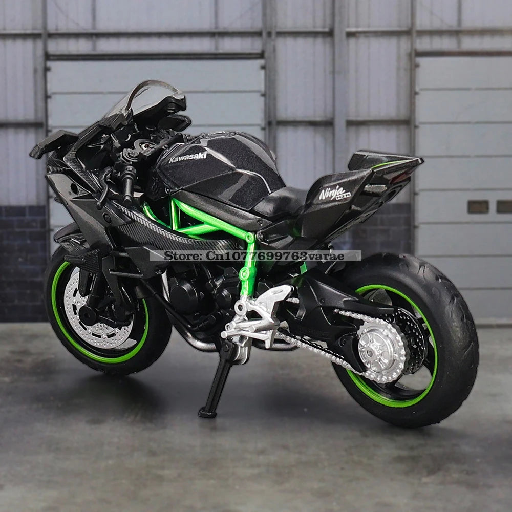 MSZ 1:18 Kawasaki Ninja H2R GSX-R1000 YAMAHA YZF-R1 Classic Motorcycle Static Model Alloy Die Casting Car Toy Gifts