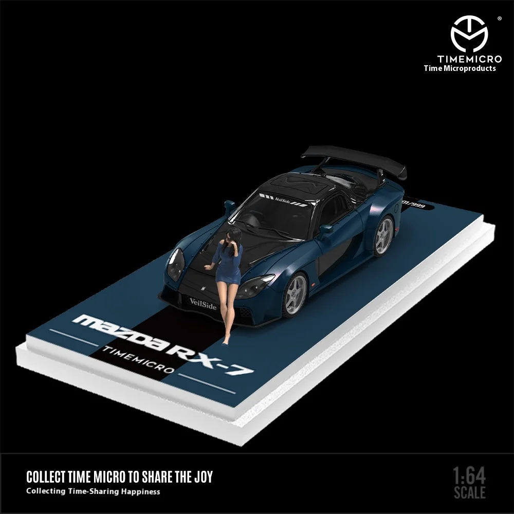 TIMEMICRO 1:64 Mazda RX-7 Veilside Alloy