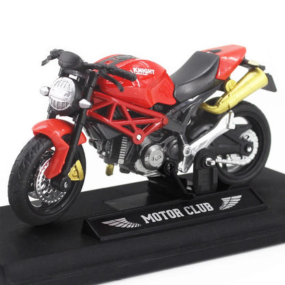 3pcs 1: 18 alloy+plastic car decoration off-road vehicle collection office model toy die-casting motorcycle simulation portable
