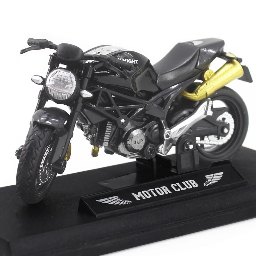3pcs 1: 18 alloy+plastic car decoration off-road vehicle collection office model toy die-casting motorcycle simulation portable