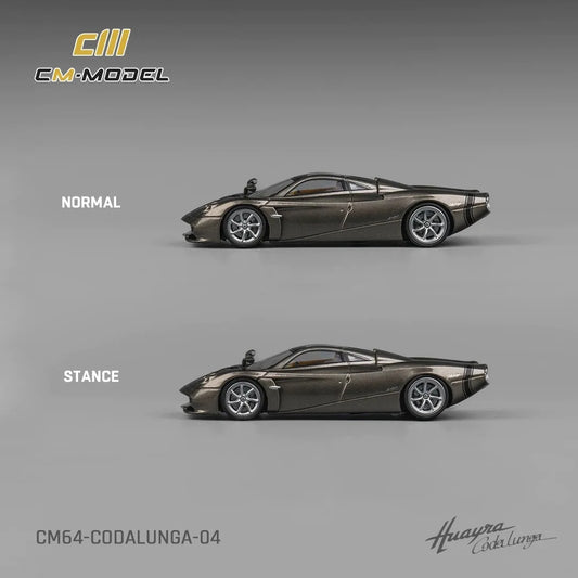 CM Model 1/64 Pagani Codalunga Long-tail grey Alloy Simulation car model