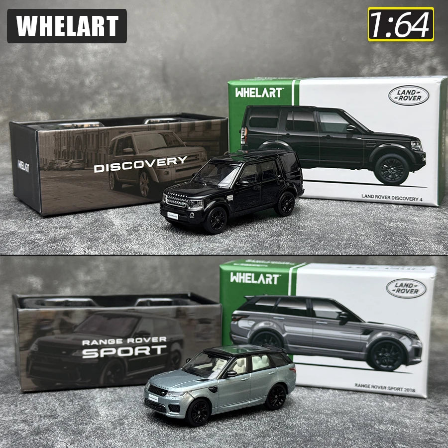 WHELART diecast model 1:64 scale New Land Rover Discovery 4 Range Rover Sport SUV model static display collection