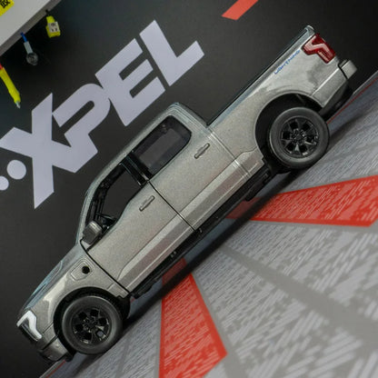 1:36 Ford F150 new energy 2022 alloy car model pull back acousto-optic pickup off-road vehicle children's toy car birthday gift