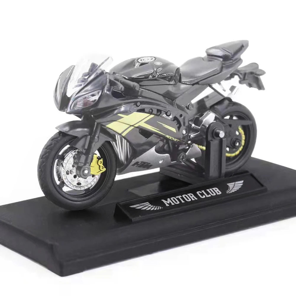 3pcs 1: 18 alloy+plastic car decoration off-road vehicle collection office model toy die-casting motorcycle simulation portable