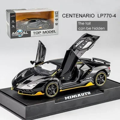1:32 Lamborghini LP770 750 Alloy Sports Car Model Diecasts & Toy Vehicles Sound Light Super Racing Lifting Tail Pull Car Toy