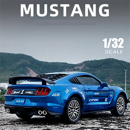 1:32 Ford Mustang Shelby GT500 Alloy Sports Car Model Diecasts Metal Toy Vehicles Car Model Simulation Collection Gift