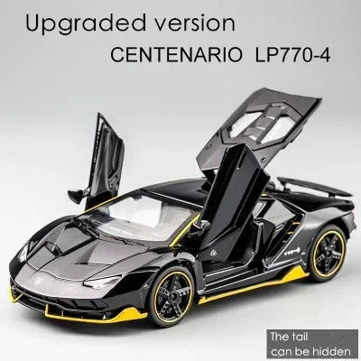 1:32 Lamborghini LP770 750 Alloy Sports Car Model Diecasts & Toy Vehicles Sound Light Super Racing Lifting Tail Pull Car Toy
