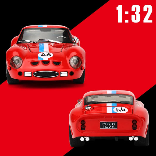1:32 250 GTO Supercar Alloy Model Car Toy Diecasts Metal Casting Sound and Light Car Toys For Children Vehicle
