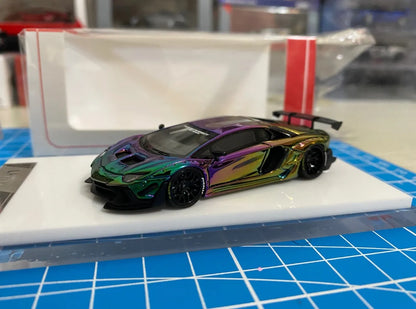 TP Timothy&Pierre 1:64 LBWK  Electroplating color change Diecast Model Car Limited edition