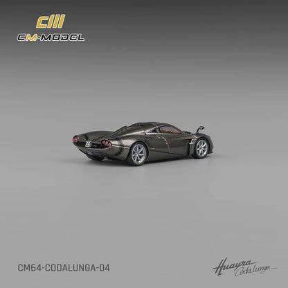 CM Model 1/64 Pagani Codalunga Long-tail grey Alloy Simulation car model