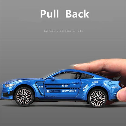 1:32 Ford Mustang Shelby GT500 Alloy Sports Car Model Diecasts Metal Toy Vehicles Car Model Simulation Collection Gift