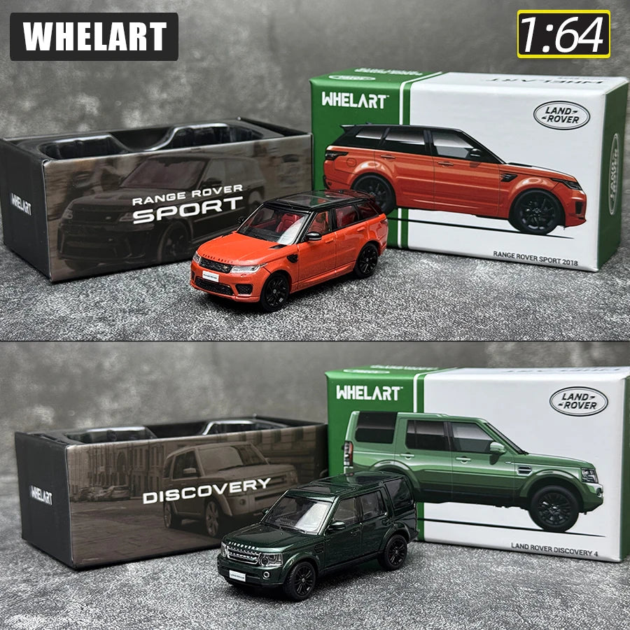 WHELART diecast model 1:64 scale New Land Rover Discovery 4 Range Rover Sport SUV model static display collection