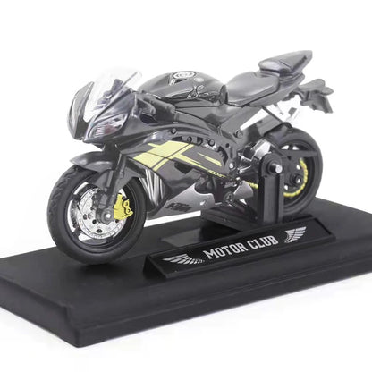 3pcs 1: 18 alloy+plastic car decoration off-road vehicle collection office model toy die-casting motorcycle simulation portable