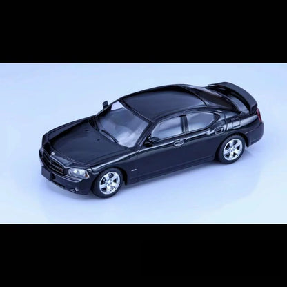 Rollin 1/64 2008 Dodge Charger Black and Red livery Theme Limited Edition model Car