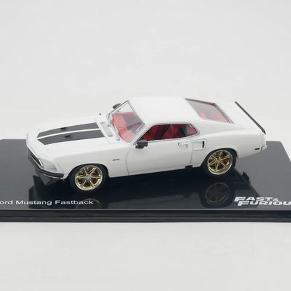 Diecast IXO 1:43 Scale Ford Mustang Fastback Movie Car Alloy Car Model Collectible Toy Gift Souvenir Display Ornament