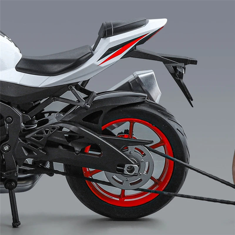 1:9 Suzuki GSX-1000R Alloy Racing Motorcycle Model Simulation Diecast Metal Street Sports Motorcycle Model Sound Light Kids Gift