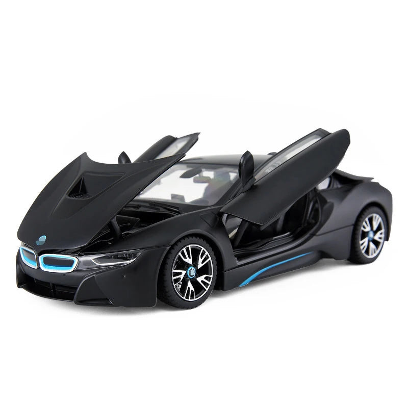 Free delivery 1:24 I8 Supercar alloy car model Diecasts & Toy Vehicles Collect gifts Non-remote control type transport toy