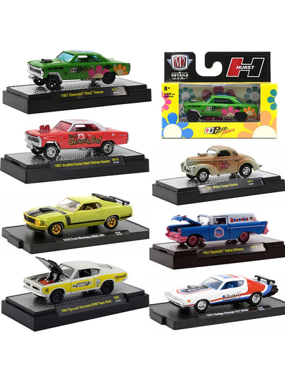 1\64 M2 Machines Alloy Car Model Toys 1:64 AW Bburago 1969 Plymouth Barracuda