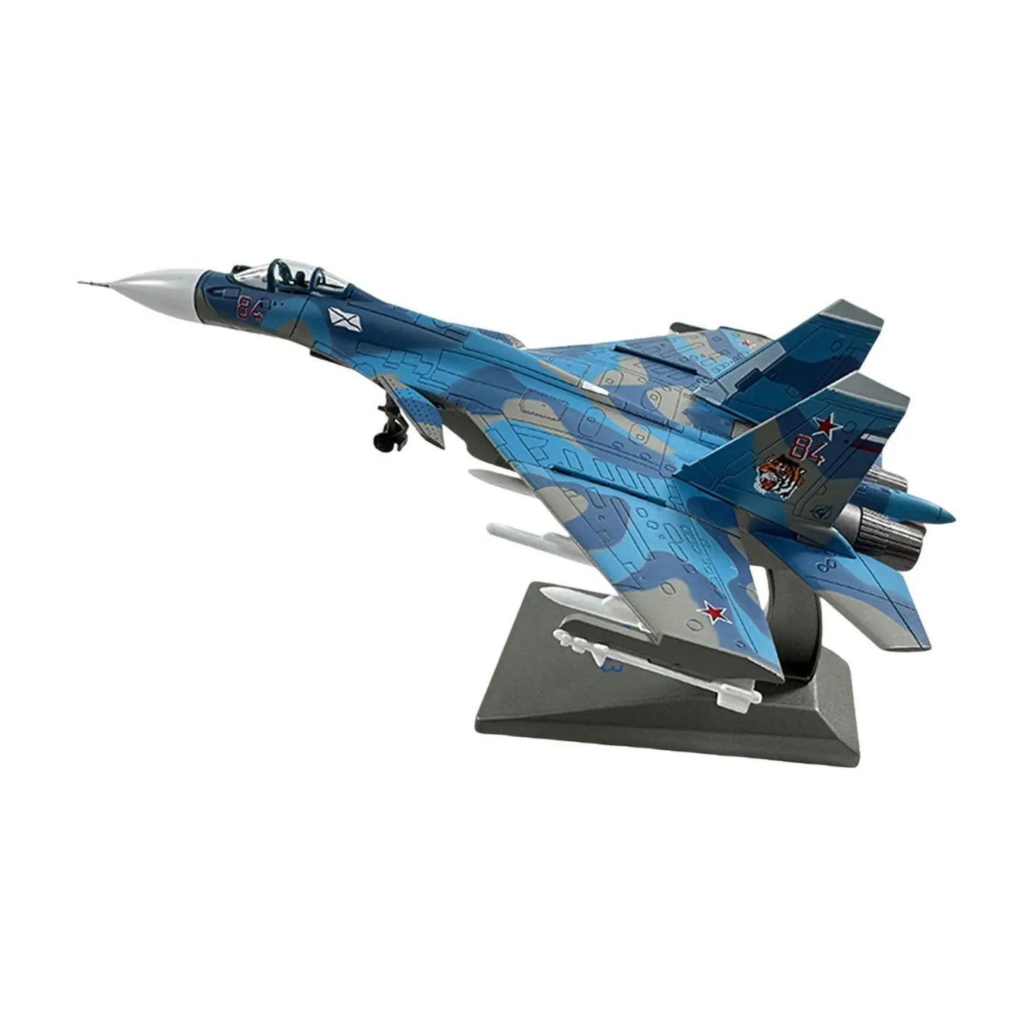 Diecast Model Aircraft Toy 1:100 Simulation SU-33 Fighter for Room Decor