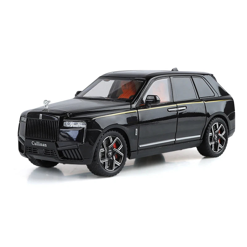 1:24 Rolls Royce Cullinan SUV Alloy Diecast Metal Model Car Pull Back Sound And Light Children's Toy Car Mini GT Miniature Gift