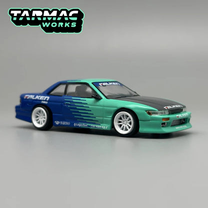 Tarmac Works 1:64 TW VERTEX Nissan Silvia S13 Falken Chase