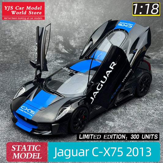 Almost Real AR 1/18 scale New Jaguar C-X75 2013   CX75  Ultimate Black Metallic