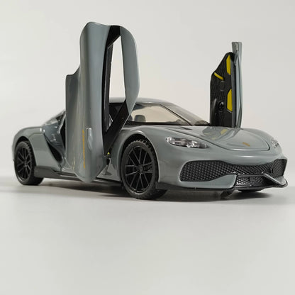 1:32 Gemera GT Super Sports Car Alloy Diecast Model Sound & Light Pull Back Toy Collection Of Hobby Decorative Fine Ornaments