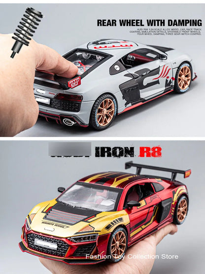 1: 24 AUID R8 Alloy Car