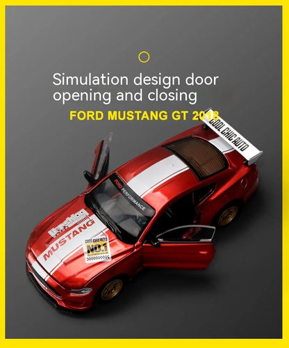 CCA DIY Customizable 1:43 Scale Ford Mustang Alloy Car Model Kit