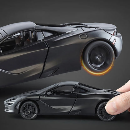 1:32 McLaren 720s Supercar Sports Alloy Diecast Model Car Sound & Light High Simulation Hobby Collection Birthday Gifts For Boy