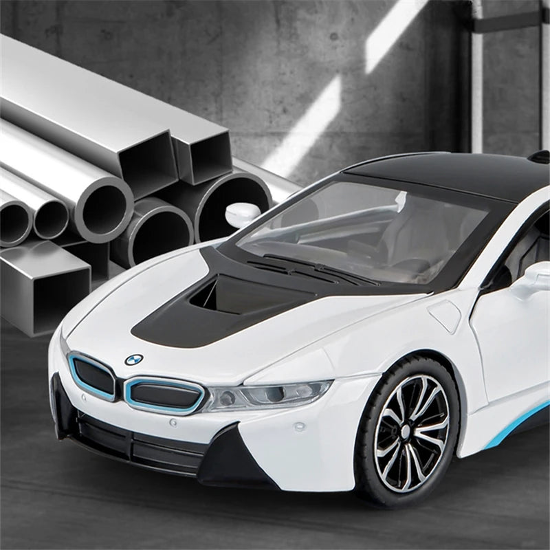 1:24 i8 New Energy Car Alloy Sports Car
