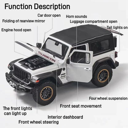 1:18 Jeep Wrangler Rubicon SUV Alloy