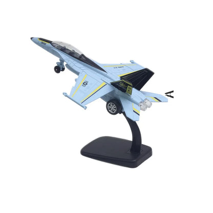 Pullback & Go Jet Rafale Fighter Aircraft Toy with Light Sound Diecast F16 F22 F35