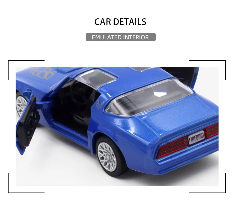 1:36 Metal Diecast Car Model Repilca 1978 Pontiac Firebird
