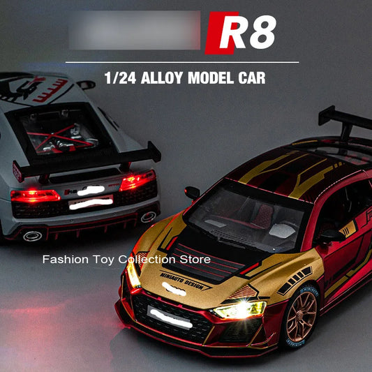 1: 24 AUID R8 Alloy Car
